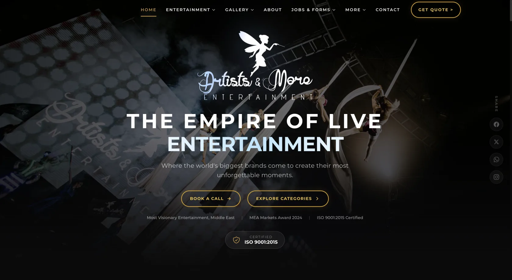 Screenshot — Artists And More